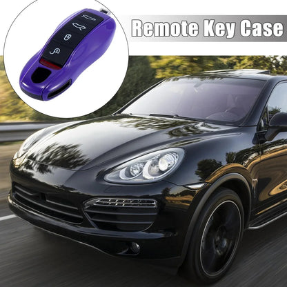 Purple Car Remote Key Cover Fob Case for Porsche Cayenne, Panamera (2003-2023)
