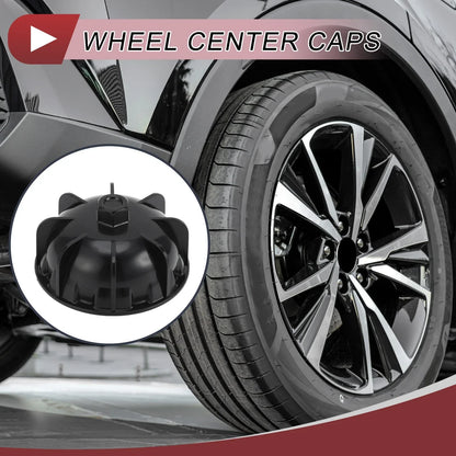 Car Wheel Center Caps 2 x for Mercedes Benz W205 (2015-2019) Black Plastic