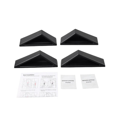 4Pcs Black Fingerprint Resistant Interior Door Handles for Tesla Cybertruck (2024)