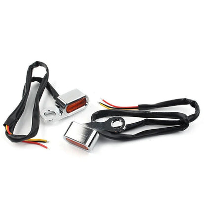 Mini LED Turn Signal Indicator Amber Light for Motorcycles