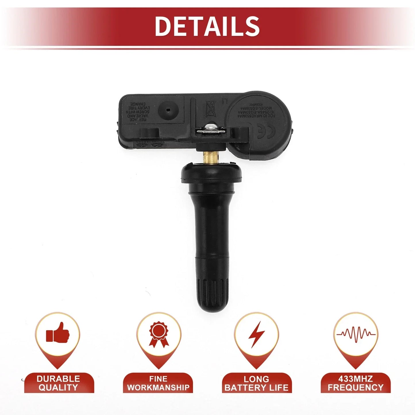 Tire Pressure Sensor 433MHz for RAM 1500/2500/3500/4500/5500 (2009)