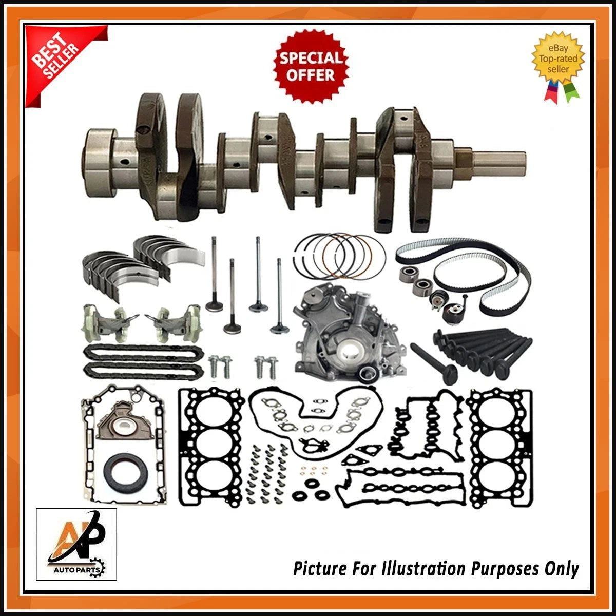 Crankshaft Bearings Gasket Replacement for Range Rover 3.0 (2013–2022)