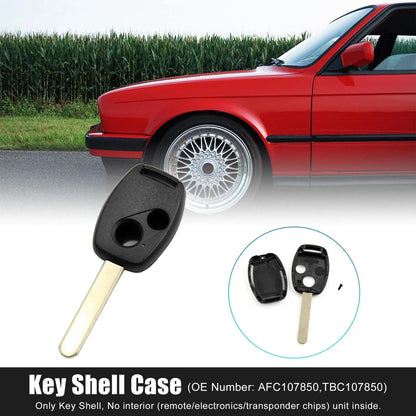 Uncut Key Remote Shell Replacement for Honda Civic Accord 2 x Button
