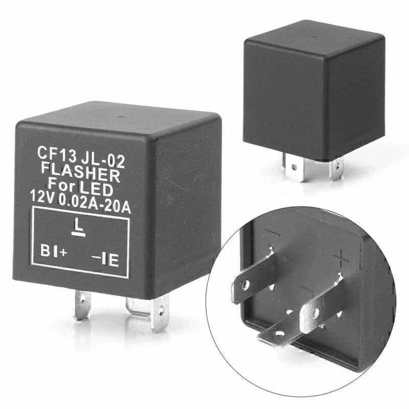 3-Pin CF13 JL-02 Electronic Flasher Relay for LED Lights - Fix Hyper Flash