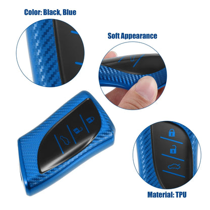 TPU Key Fob Cover Case for Lexus ES 2018-2020 (2 x Covers) Blue