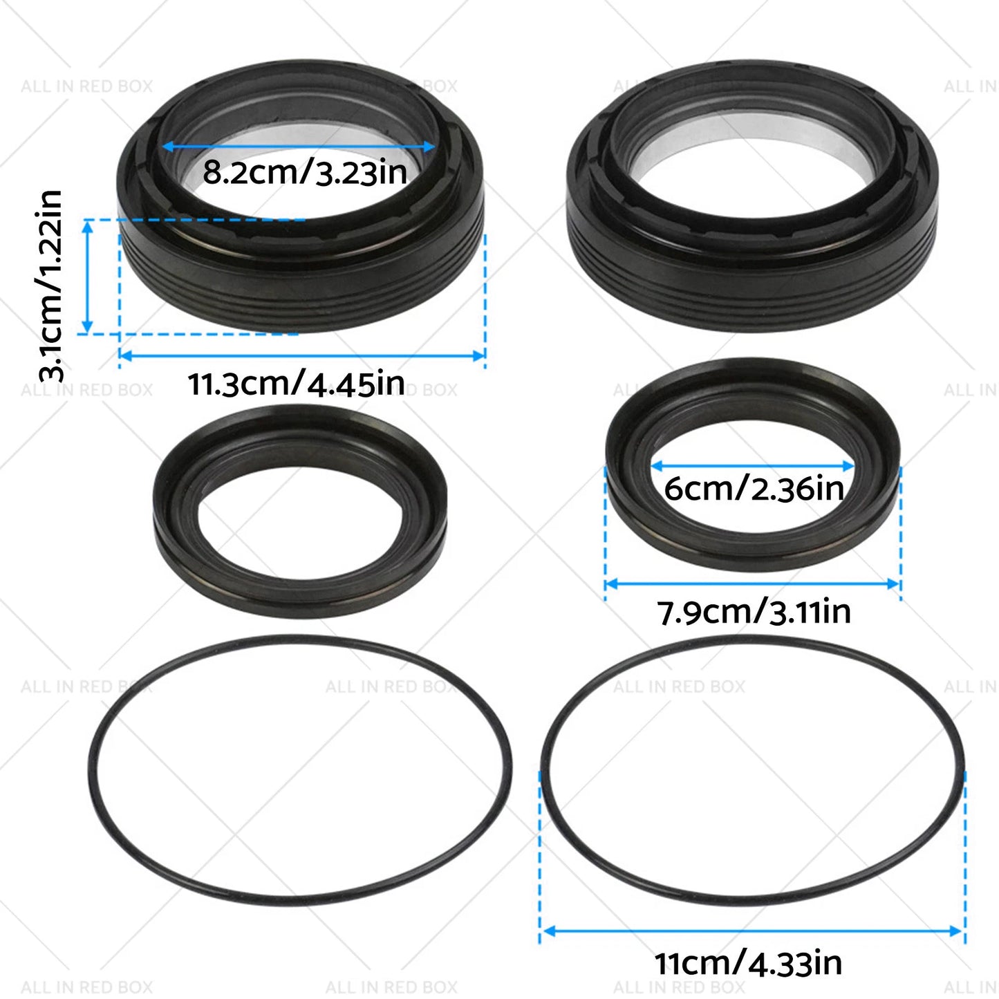 Front Axle & Tube Seal Kit for Ford F250 F350 F450 (1998-2004)