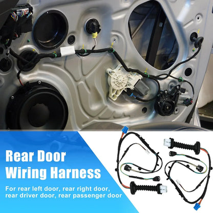 2 x Rear Door Harnesses with Connectors for Dodge RAM 1500 2500 3500 (2002-2023)