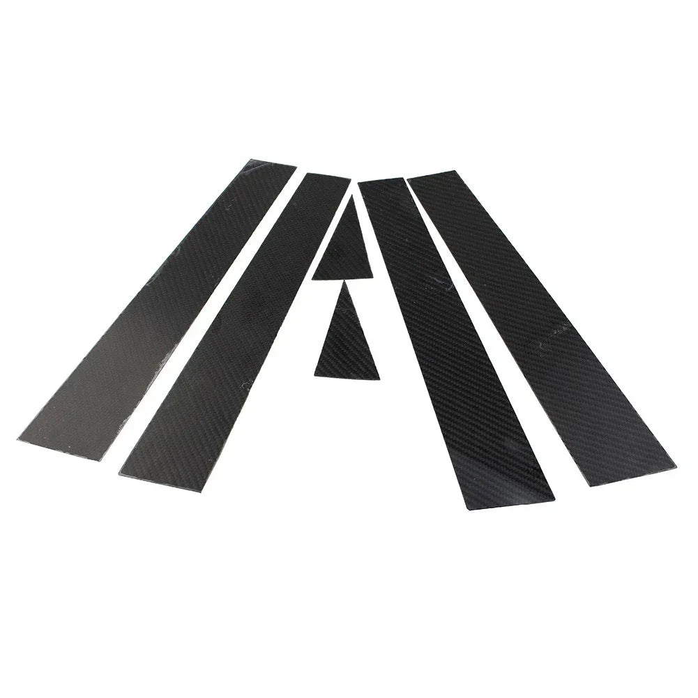 6 x Exterior Door Window B Pillar Post Cover Trim for Audi A3 (2014-2018)