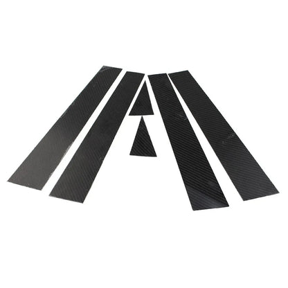 6 x Exterior Door Window B Pillar Post Cover Trim for Audi A3 (2014-2018)