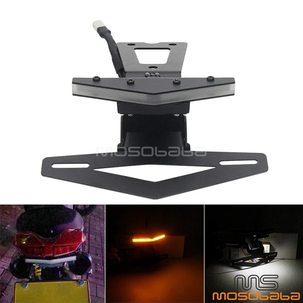 LED Fender Eliminator & Adjustable License Plate Bracket for Ducati Hypermotard (2013-2019)
