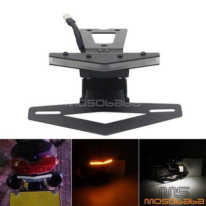 LED Fender Eliminator & Adjustable License Plate Bracket for Ducati Hypermotard (2013-2019)