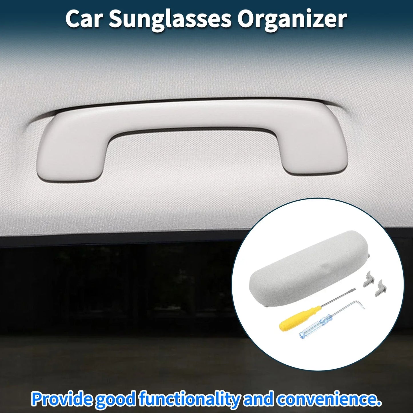 Sunglasses Case for Porsche Cayenne Eyeglasses Holder Storage Box Suede Grey