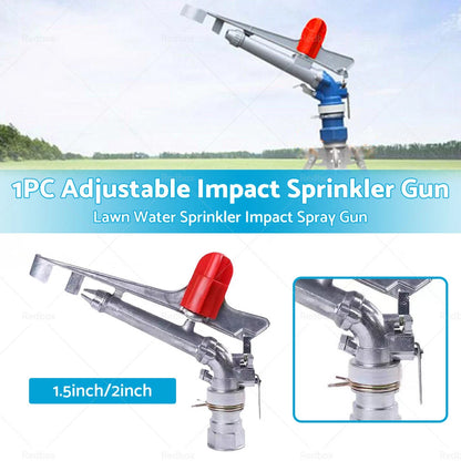 1.5" 2" Irrigation Spray Tool Sprinkler 360° Adjustable Impact for Water