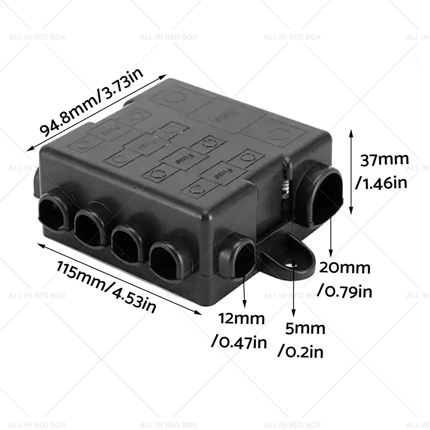 Electric Car Fuse Box for 12V & 24V DC Vehicles (No specific years)