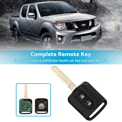REMOTE KEY for NISSAN PATHFINDER NAVARA DUALIS TRANSPONDER CHIP (2005-2019)