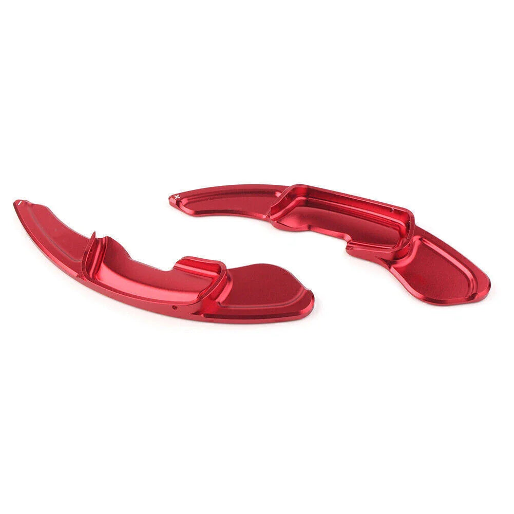 Red Steering Wheel Shift Paddles for VW Golf R GTD GTE MK7 (2013-2018)
