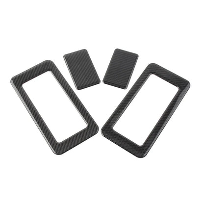 4 x Interior Rear Seat Switch Cover Trim for Jeep Wrangler JK (2011-2017)