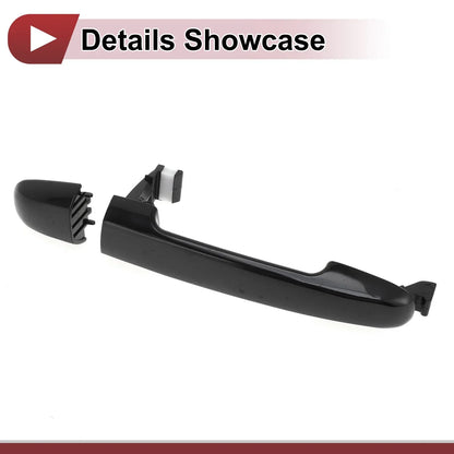 Car Door Handles Grip for Hyundai Sonata 2005-2010 (2 x Black)