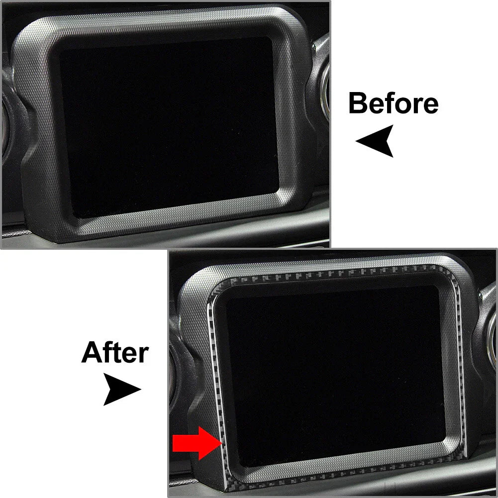 GPS Navigation Panel Cover Trim for Jeep Wrangler JL Gladiator JT (2018-2023)