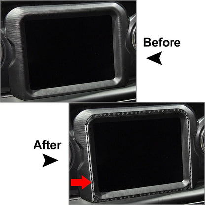 GPS Navigation Panel Cover Trim for Jeep Wrangler JL Gladiator JT (2018-2023)