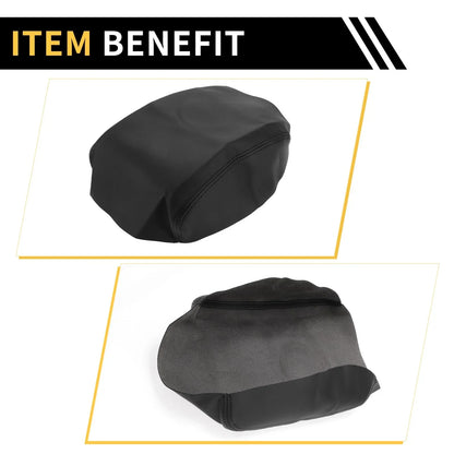Center Console Cover for Honda Ridgeline 2006-2014 Microfiber Leather Black