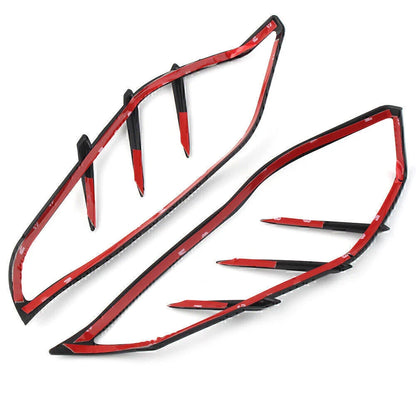 Black Mid-Frame Air Deflector Trim for Harley Electra Glide Tri Glide (2009-2023)