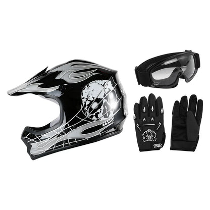 Youth ATV Helmet DOT Offroad Racing for Kids S M L XL