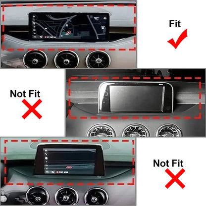 Center Console GPS Panel Cover Trim for Kia Stinger (2018-2023) Black
