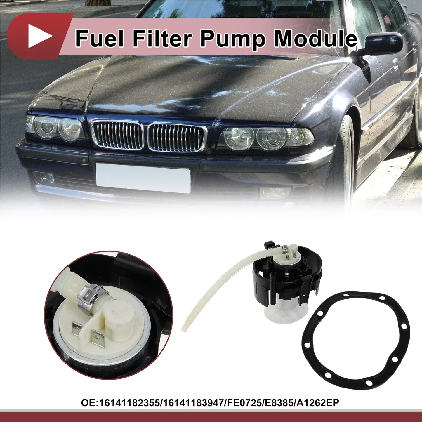 Electric Fuel Pump Assembly for BMW 740i 740iL 750iL (1995 - 2001)