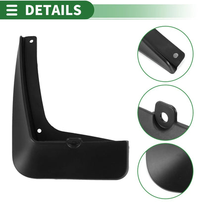 Mud Flaps Splash Guards for Hyundai Tucson (2015-2016) with Mount Accessories