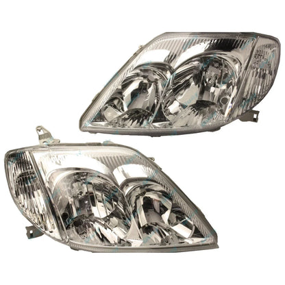 HeadLights PAIR LH+RH for Toyota Corolla '01-'04 Hatch '01-'07 Sedan/Wagon SET