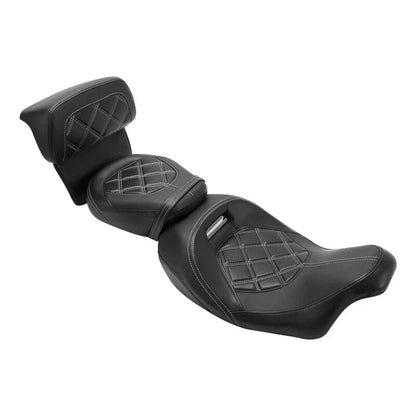 Driver & Passenger Seat w/ Backrest for Harley Street Glide Touring (2014 - 2023)