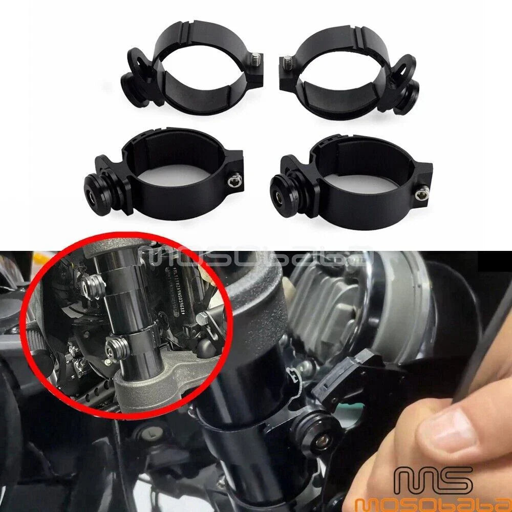 Front Fairing Windshield 48-55mm Fork Mount Clamp for Harley Road Glide (2008-2023)