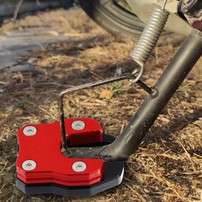 Aluminum Alloy Kickstand Side Stand Pad Red for Honda PCX125 (2018-2023)