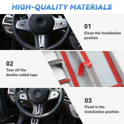 Carbon Fiber Steering Wheel Cover Trim for BMW 3 4 Series G20 G42 (2019-2023)