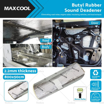 Butyl Rubber Sound Deadener Roll 8mx50cm 2.2mm Thick for Car