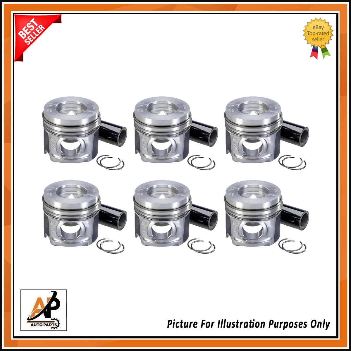 Diesel Piston With Ring Set for BMW 335d 430d 535d X3 X6 (2008–2019)