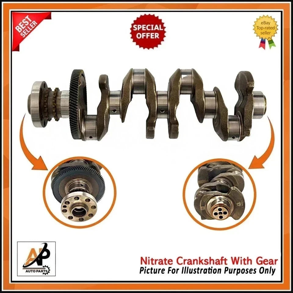 Crankshaft with Gear for BMW 2.0L N47D20D N47 Diesel (2007–2016)