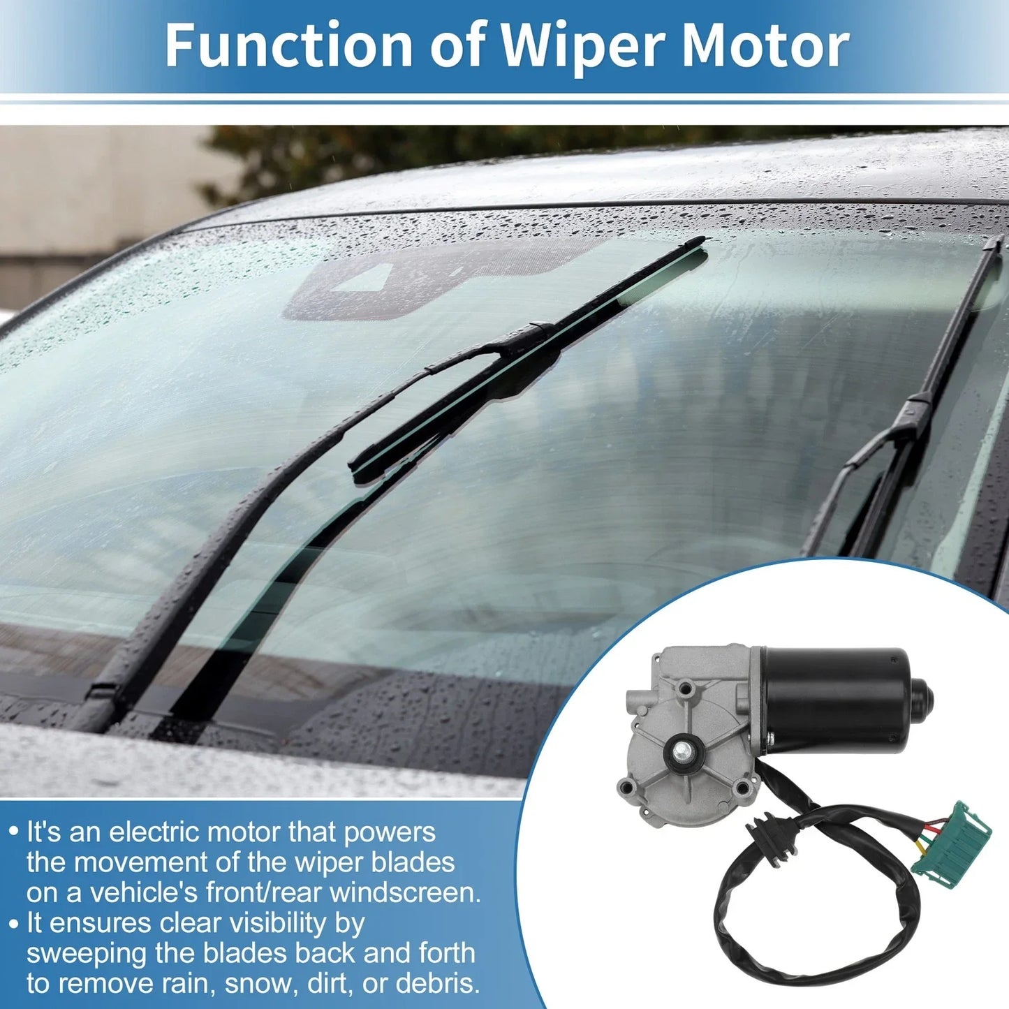 Front Windscreen Wiper Motor for Mercedes-Benz C-Class (1993-2001)