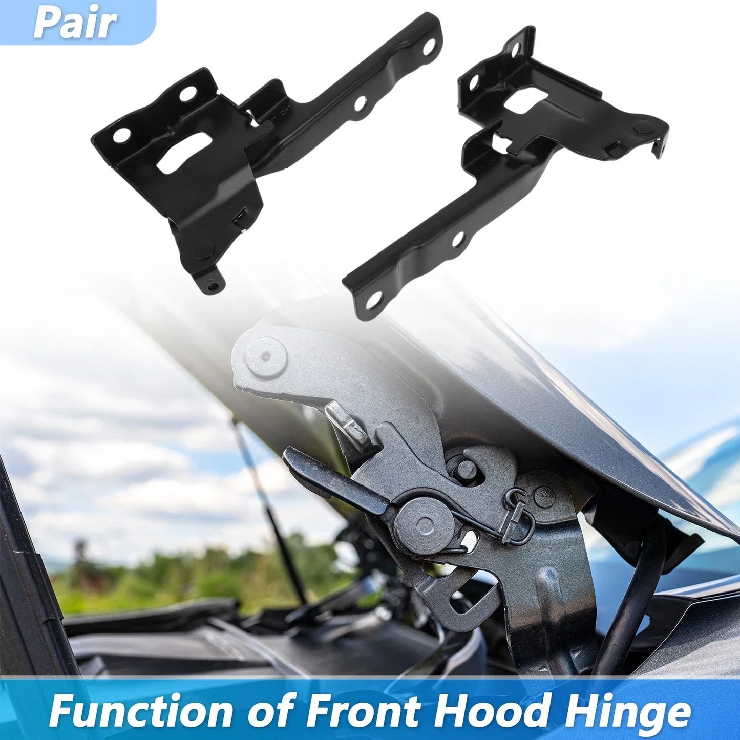 Hood Hinge for Hyundai Tucson 2010-2015 (2 x LH RH)