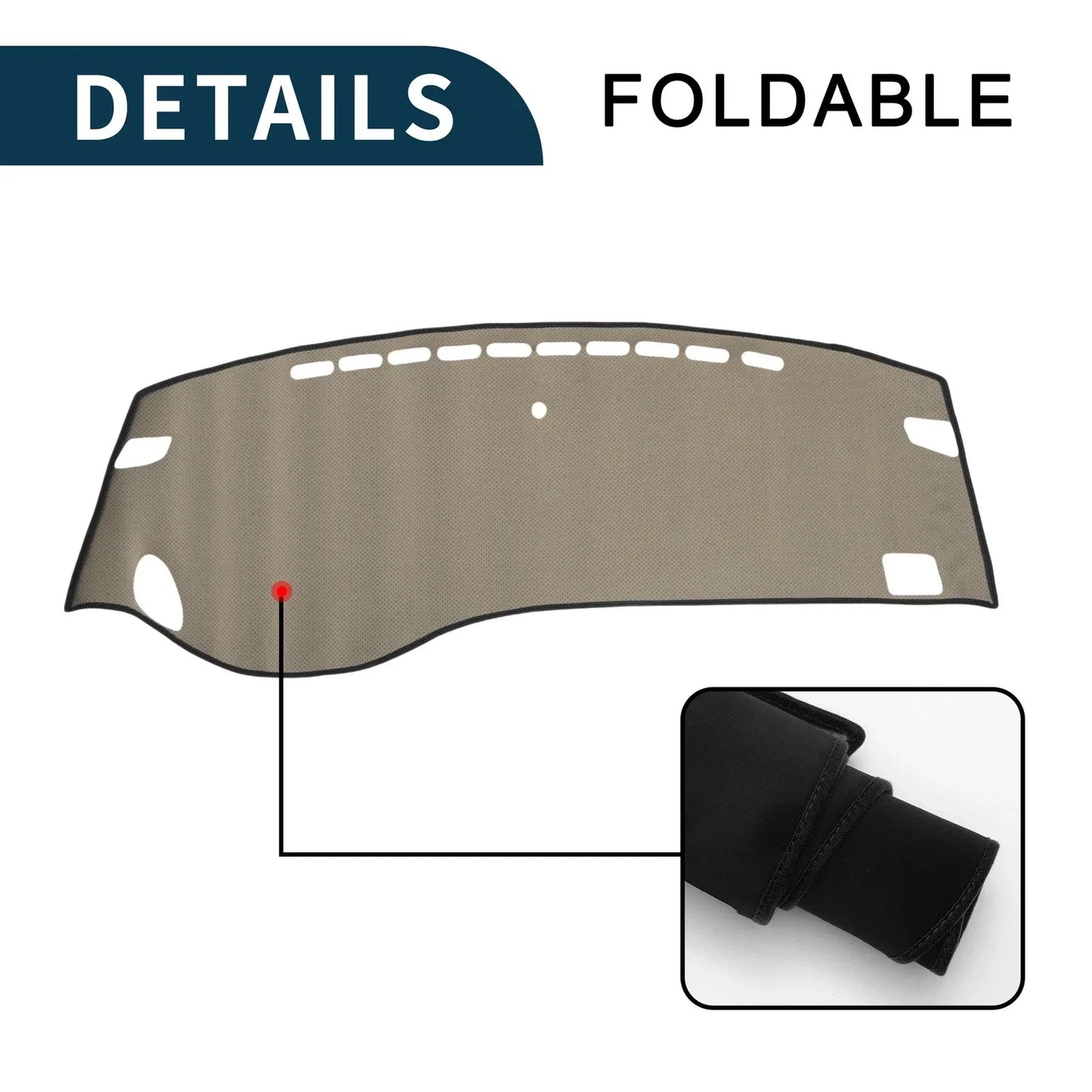 Dashboard Dash Cover Mat for Honda Odyssey RC1 RC2 (2018-2023) Black 1 Set