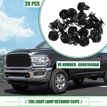 20 x Tail Light Lamp Retainer Clips for Dodge Ram 1500 (2019-2023)