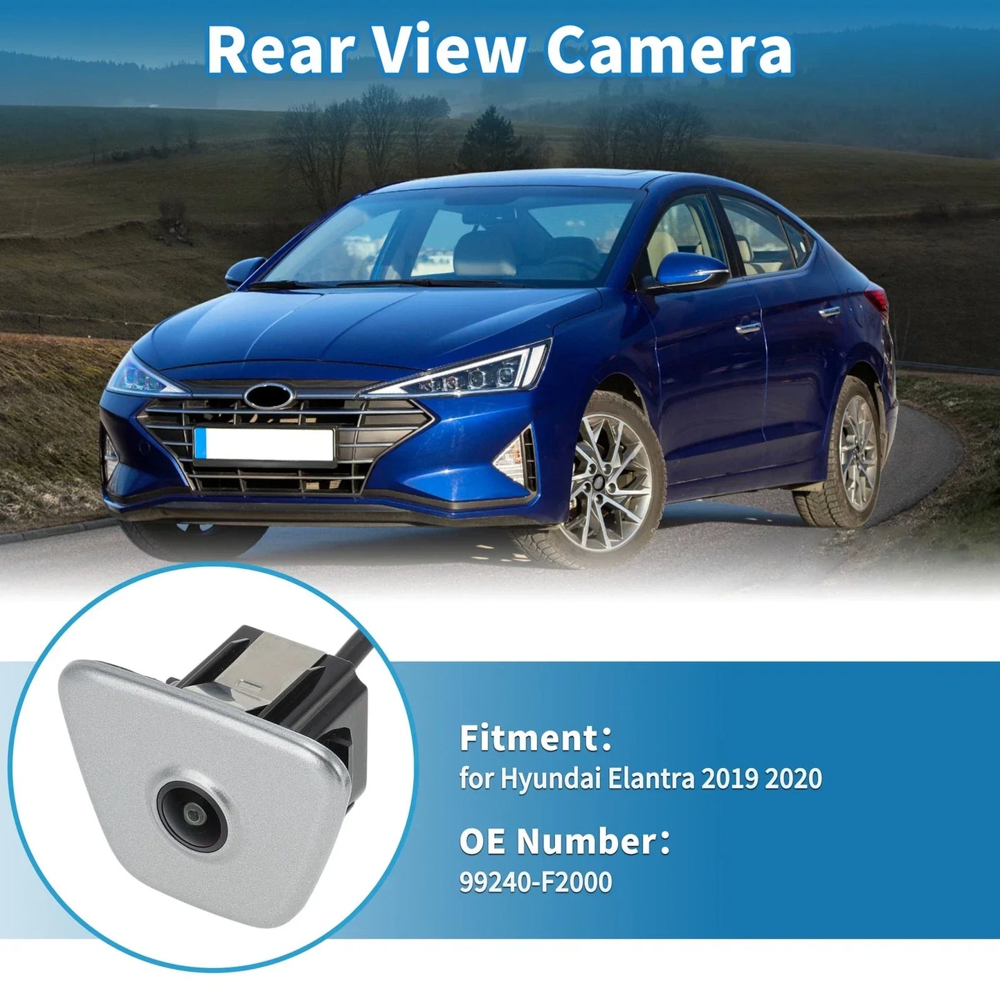 Rear View Backup Camera for Hyundai Elantra (2019-2020)