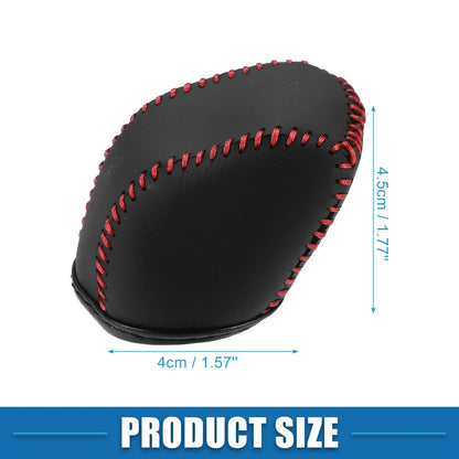 Gear Shift Lever Cover Trim for Lexus NX 250 (2022-2023) Black Red Stitches