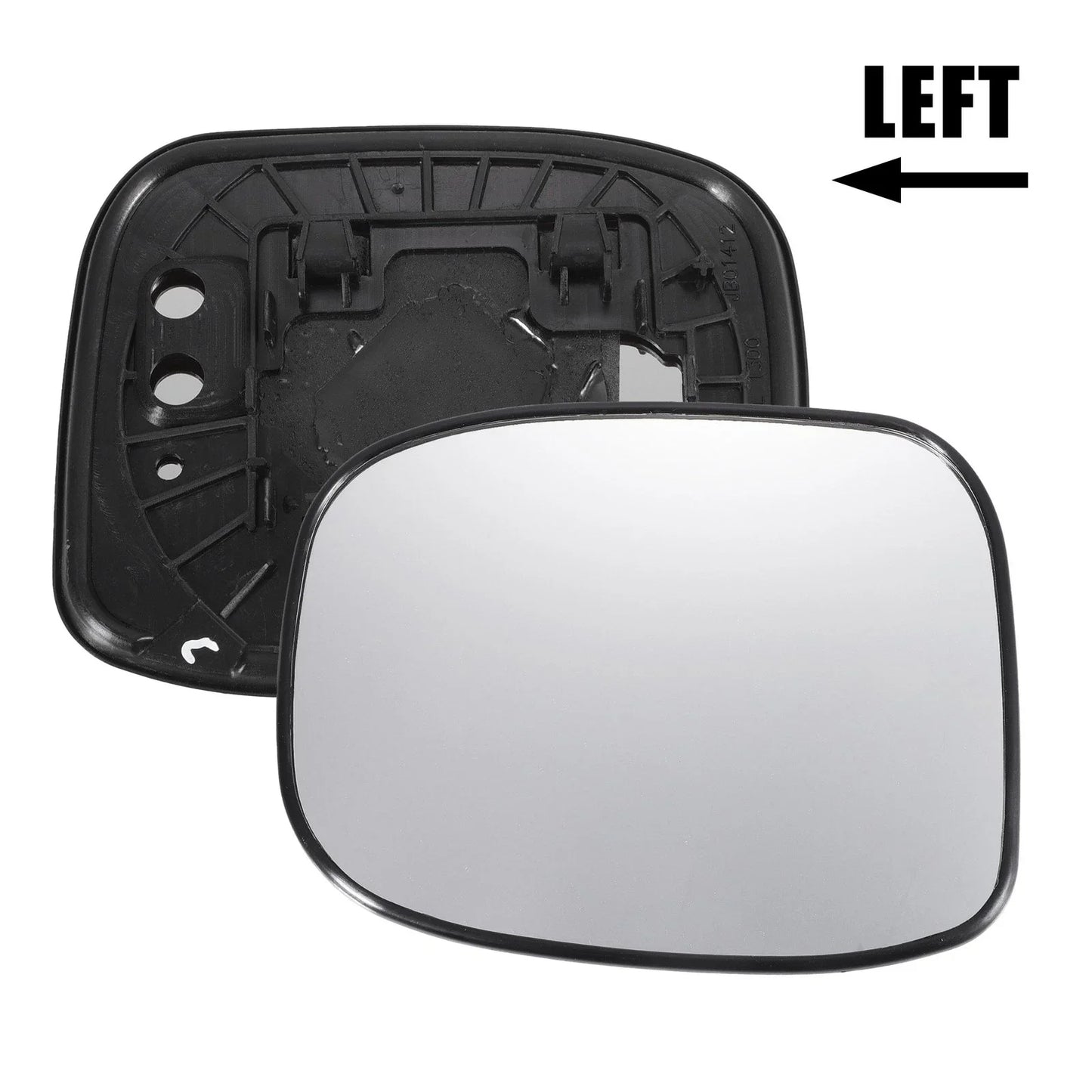 Left White Mirror Glass w/ Back Non-heated for Honda Model with Lamp