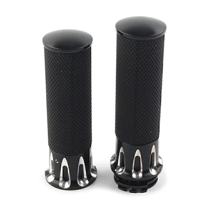 Black Handle Bar Hand Grips for Harley Sportster XL883 XL1200 (2004-2023)