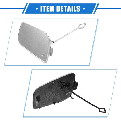 Front Bumper Tow Hook Cover for Mercedes-Benz R350 (2011-2012) Silver Tone