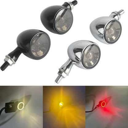 LED Turn Signal Light Indicators w/Smoke Lens for Aprilia Kawasaki