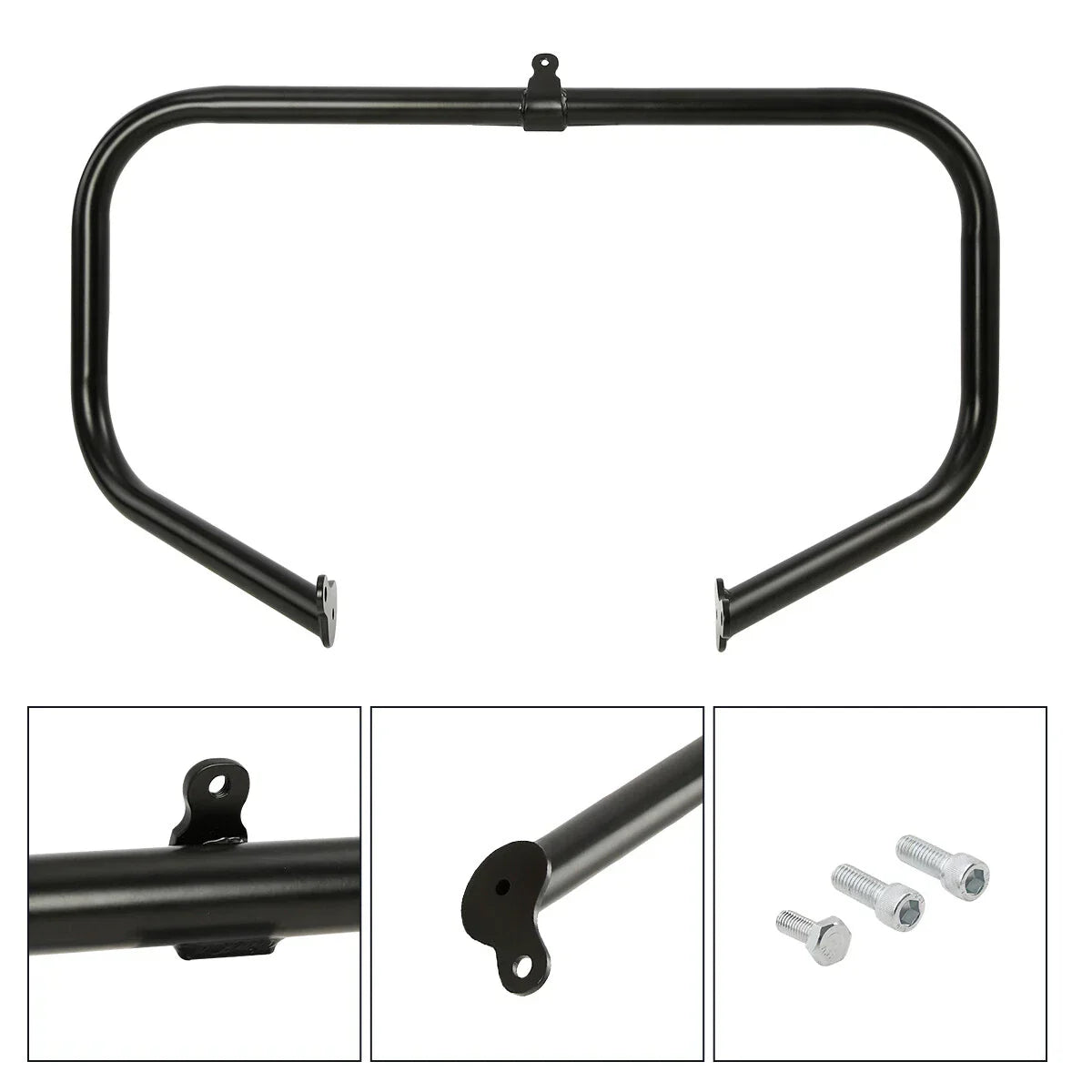 Black Engine Guard Crash Bar for Harley Street Electra Glide Road King (09-24)
