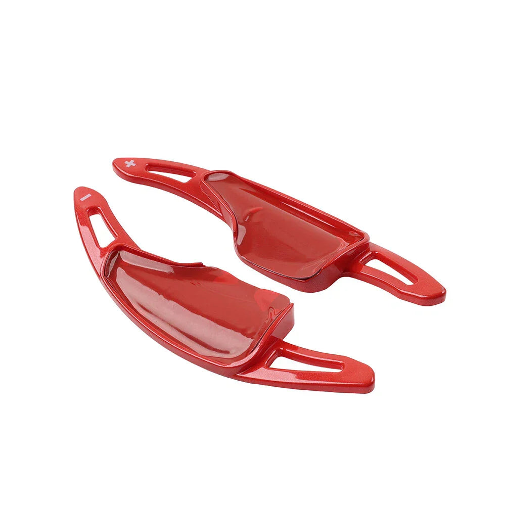 Red Steering Wheel Paddle Shifter Extensions for Chevrolet Camaro Corvette